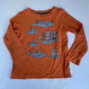 Tea Collection Fish & Ships Front & Back Graphic Tee